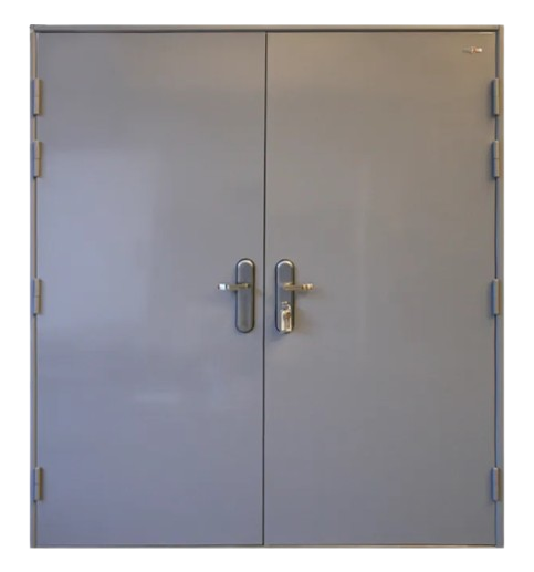 double leaf steel fire rated door