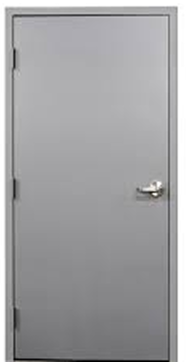 single leaf steel fire rated door